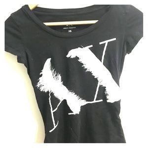 A|X Armani Exchange Black Women's Tee